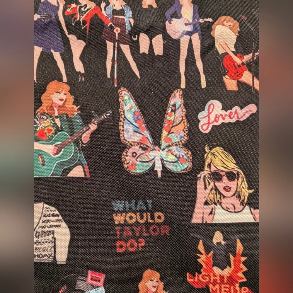 🎸Taylor Swift Drawstring Backpack with Graphic Print